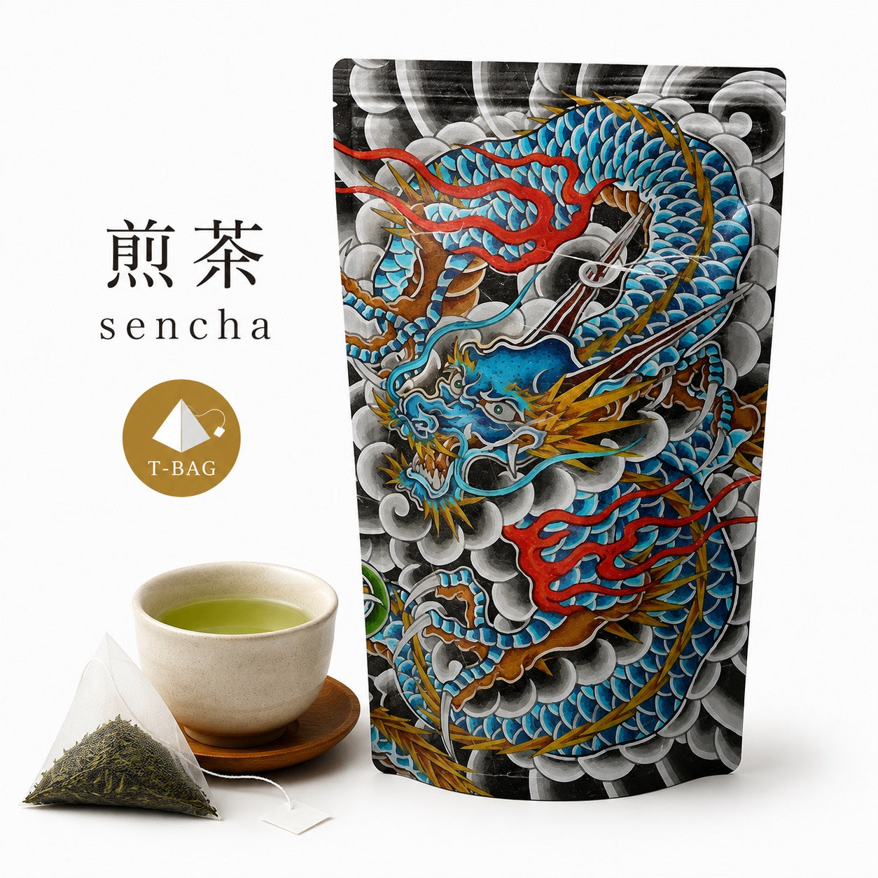 抹茶入り煎茶　五神獣 『青龍』